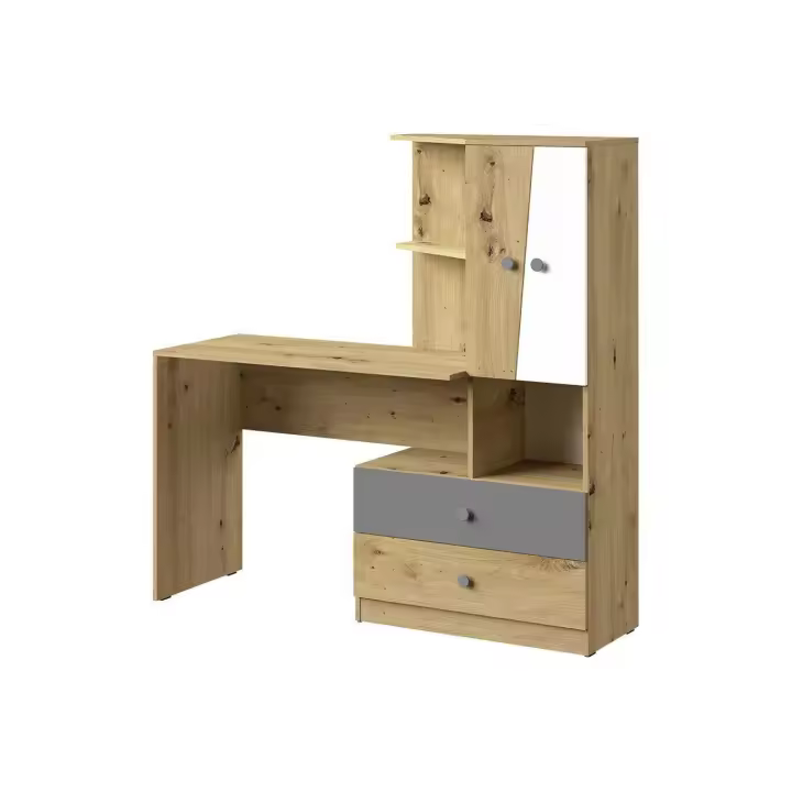 Mesa de oficina Akron M110 , Muebles ES, Con cajones, Con puertas, 150 x 82 x 50cm - 1