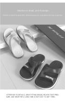 Nuevos Pantuflas Para Hombre Verano 2024 Moda Pantuflas De Baño No Eslipantes Comodidad Suave Suela Pantuflas De Exterior - details 4