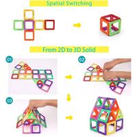 118 piezas de Bloques de construcción magnéticos para niños, juego de viaje, Kit de apilamiento de Estructura magnética, Juguete, Educational Gift para niños de 3 años Adelante - details 1
