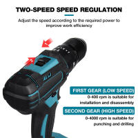 Destornillador Eléctrico De 4000rpm Con Torque 520N.m Y Tornillo De 10mm Herramienta De Perforación Para Batería Makita 18V - details 4