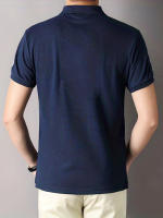 Camisa Polo Para Hombre Estilo Casual Dubai Emblema Bordado De Lujo Color Contraste Diseño Original Algodón Transpirable - details 4