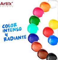 MP-ARTIX PAINTS, Set de Pinturas Acrílicas, 12 Tubos de 12 Ml, No Tóxico, Colores Surtidos, Secado Rápido - details 3
