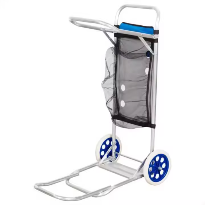 Aktive Carrito De Playa Plegable Con Ruedas Grandes 62683 47x75x104 Cm - 1
