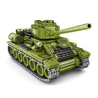 Bloques De Construcción MOC 99A Tanque De Batalla Principal Militar Challenger Leopard Panther Juguetes Para Niños Modelo De Ejército Soldado Pesado - details 3