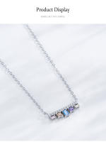 Zenyth-collar con Colgante de circón Geométrico para Mujer, anillo de Plata de Ley 925, accesorios de Boda, Conjunto de joyería de regalo - details 5