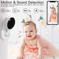 Monitor De Bebé KERUI Con Montaje En Pared Cámara IP HD Video WiFi Mini Sensor De Movimiento Temperatura Y Sonido Compatibilidad Tuya Smart Home - details 4