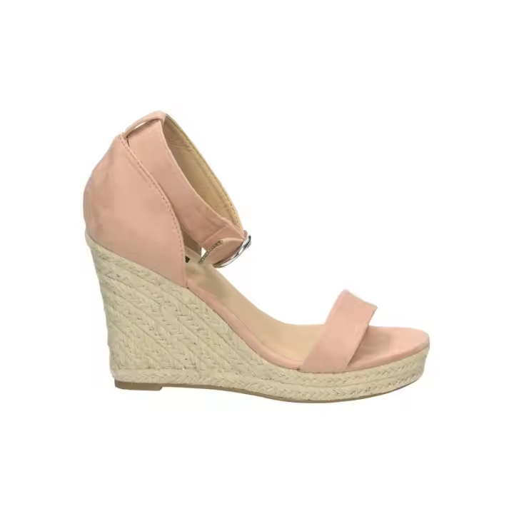 Sandalias jack & jones amelia heeled cap moda joven rosa - 1