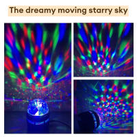 Proyector De Estrellas USB Lámpara LED Rotativa RGB Para Decoración De Habitaciones Y Regalo De Navidad Para Niños Luz Nocturna Mágica De Bola - details 5