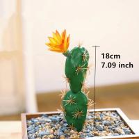Mini Cactus Artificial Falsa Suculentas Plantas Verdes Para Decoración De Escritorio Hogar Jardín Hotel Accesorios Decorativos - details 4