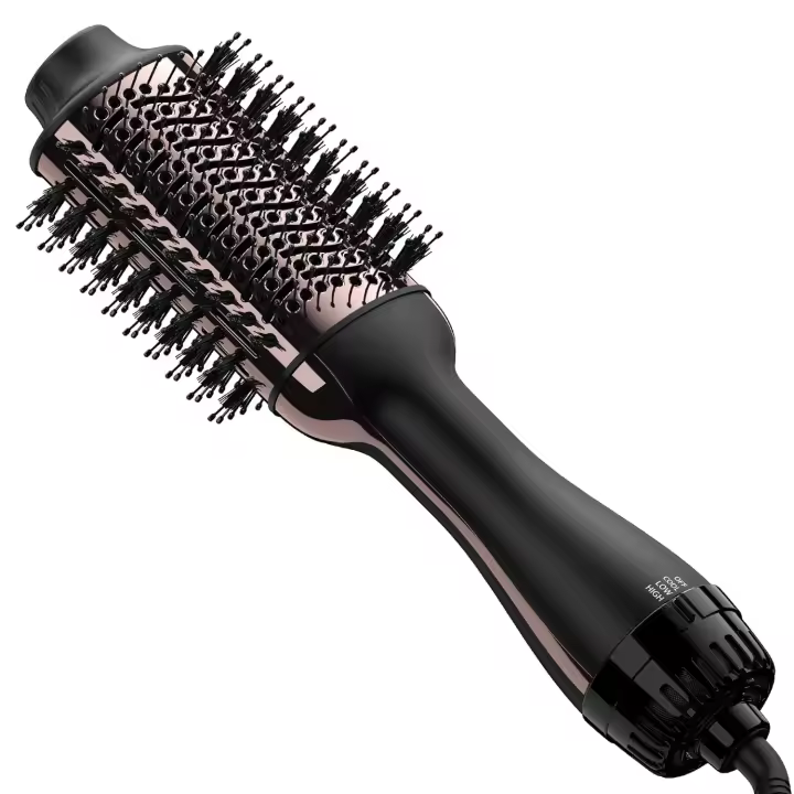 Cepillo de Aire Caliente 4 en 1 Cepillo Secador para el Pelo 3 Temperaturas 2 Velociades Cómodo Agarre Secador Volumizador para Rizar/Alisar el Cabello One-Step Cepillo Calentado Eléctrico - 1