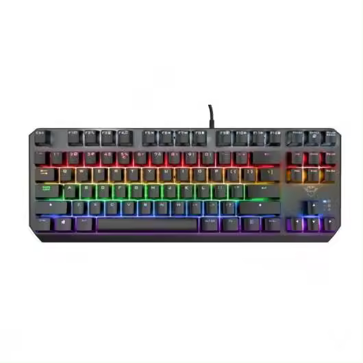 Trust gaming gxt 834 callaz tkl teclado mecanico usb - teclas red - antighosting - iluminacion rgb - cable de 1.80m - 1