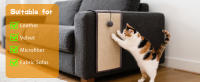Nobleza - Rascador de sofá para Gatos, Alfombrilla Rascador Para Gato,  Afilador de Uñas de Sisal para Mascotas Protector para Esquina de Sofá o Sillón - details 4