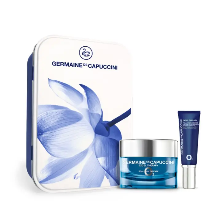 Germaine de Capuccini Capture the Beauty Excel Therapy O2 crema + contorno de ojos 591364 Pack Primavera Crema Excel Therapy O2 Germaine de Capuccini es un tratamiento facial completo con acción oxigenante y antipolución que aporta oxígeno a la piel para - 1