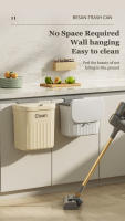 Cesta De Basura Colgante Para Cocina Con Portapeces Y Tapa Caja De Reciclaje Ecológica Montada En La Pared Accesorios Para Cocina Y Baño 8.5/12L - details 4
