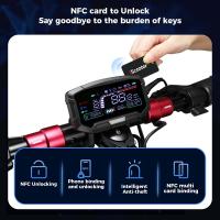 Scooter Eléctrico iScooter iX6 con Neumáticos Todoterreno Neumáticos de 11 pulgadas, Motor Trasero de 1000W, Velocidad Máxima de 45km/h, Batería de 48V y 17.5Ah, Autonomía de 60km, Bloqueo NFC, Sistema Antirrobo Inteligente, Vinculación con Teléfono - details 3