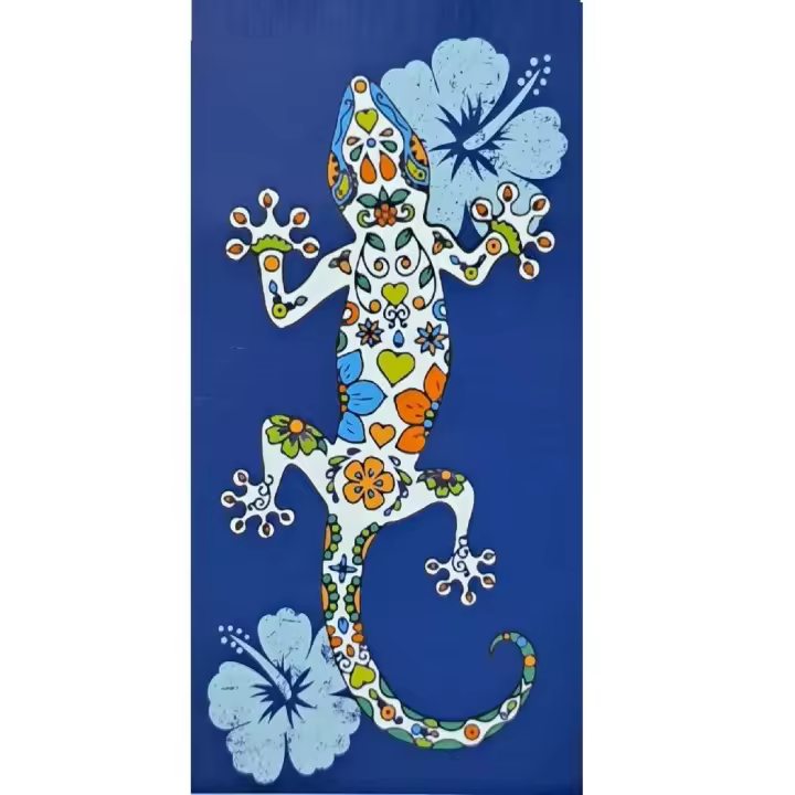 Toalla de playa lagarto,Toalla de baño grande,MICROFIBRA 100% POLYESTER,MEDIDAS 95x175cm,cm,fespu - 1