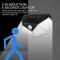 Lámpara Solar Exterior Con Sensor De Movimiento 100LED Para Jardín Y Pared Resistente Al Agua Decorativa Para Valla Y Jardín - details 3