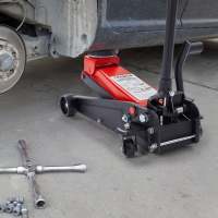 AREBOS Gato hidrÃ¡ulico de maniobra 3T Jack & con pedal y tacos de goma - details 6