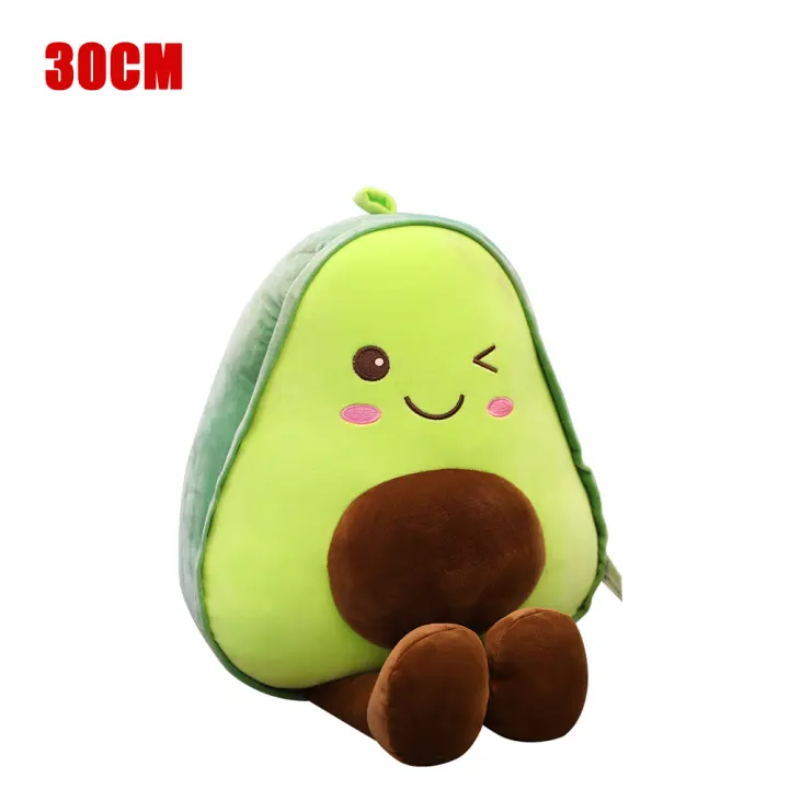 Muñeco De Peluche De Aguacate De 30 Cm Juguete Suave En Forma De Fruta Cojín Decorativo Para Niñas Adultos Regalo De Cumpleaños - 1