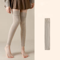 Calcetines Largos Sin Pierna Para Mujer Calcetines Hasta La Rodilla De Color Sólido Térmicos Cuff Calientes Otoño Invierno - details 4