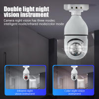 Cámara De Vigilancia WiFi E27 Con Visión Nocturna En Color Rotación De 360° Intercomunicador 2MP Soporte iOS Y Android Yi Lot - details 0