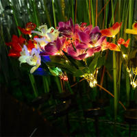 Lámpara De Jardín Solar LED Para Orquídeas Impermeable Decoración De Navidad Y Fiesta Para Aisles Corredores De Villa Y Jardín - details 3