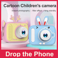 Cámara instantánea infantil, cámaras de fotos digitales compactas, juguetes para niños y niñas, regalos para cumpleaños y detalles de comunión，azul y rosa - details 0