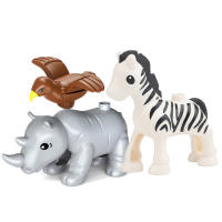 Bloques De Construcción Grandes Animales Y Dinosaurios Conjunto De Zoológico Compatible Con Bloques Duplo Juguetes Para Niños Regalo - details 25