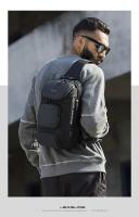 BANGE Bolso Transversal Antirrobo Para Hombres Bolsa De Hombro Mensajero Impermeable Bolsa De Pecho Para Viajes Cortos - details 6