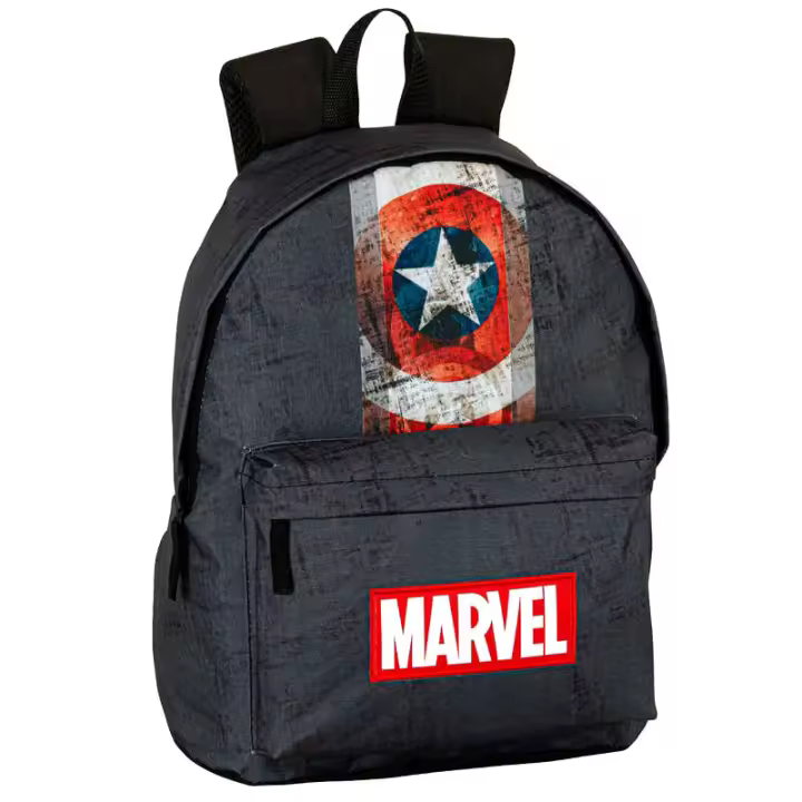 Mochila ordernador Heritage Capitan America Marvel adaptable 42cm. Mochila ergonómica con amplio espacio. Diseño resistente y versátil para llevar tus pertenencias con estilo. - 1