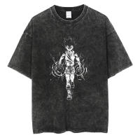 Camiseta De Verano Para Hombres Vintage Harajuku Con Estampado Anime Tees Vest Top Casual Oversized Black T-Shirt Streetwear - details 16