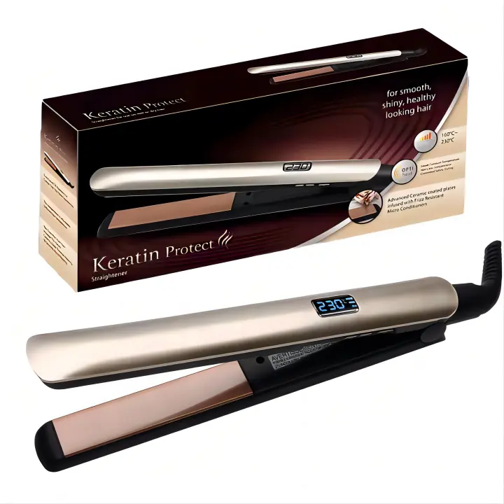 Pantalla digital inteligente Plancha para el pelo 2 en 1, plancha y rizador de 1 "230 °C para todo type de peinados - 1