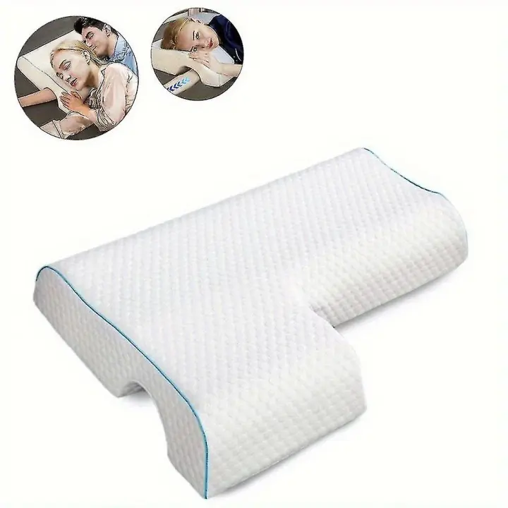 1pc Arched Cuddle Pillow With Slow Rebound Memory Foam For Couples - Anti-pressure Hand Pillow For - 1