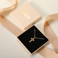 Encanto Collar con colgante de cruz creativo y personalidad de moda para mujer. - details 8
