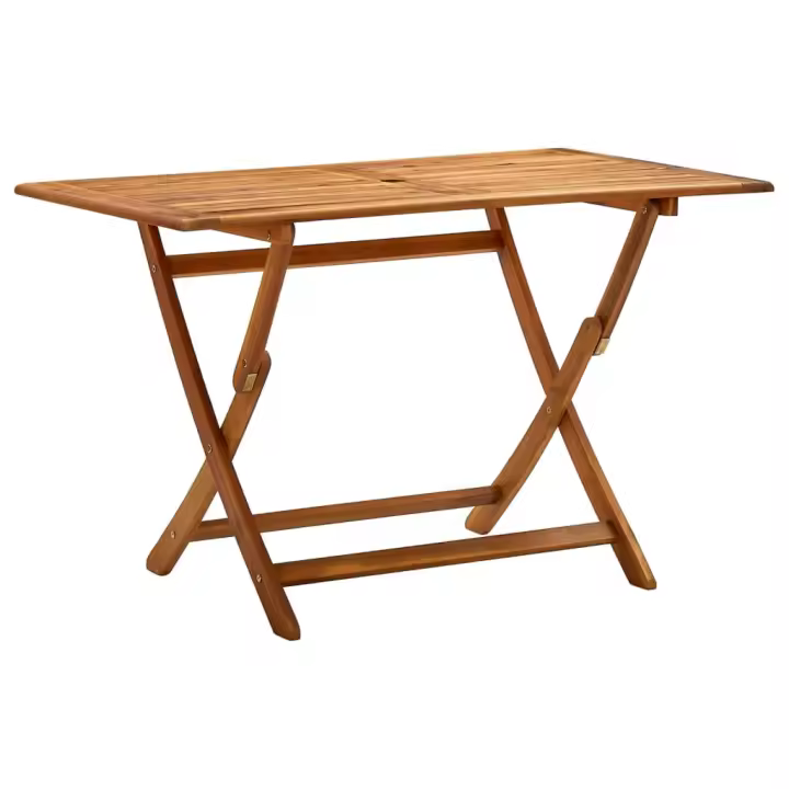 Mesa plegable de Jardín Madera maciza de Acacia 120x70x75 cm - 1