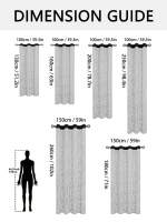 Cortinas Modernas De Color Sólido Doble Capa Con Cordón Para Atar, Totalmente Oscurecidas Perforadas Adecuadas Para Varias Habitaciones Material De Poliéster 100% - details 8