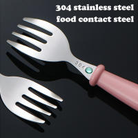 Kit De Utensilios Para Bebé De 6 Piezas Cuchillo Y Tenedor De Acero Inoxidable Para Infantes Conjunto De Comedor Infantil - details 2