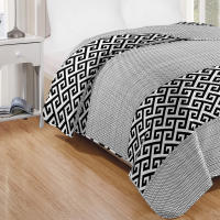 Vivid Torral by El Jinete Hogar - Colcha Bouti Verano Versa Gris Estampada Reversible (No Incluye Fundas De Cojines) Poliéster, Fresquita, Transpirable, Diseño, Primavera, Verano - details 2