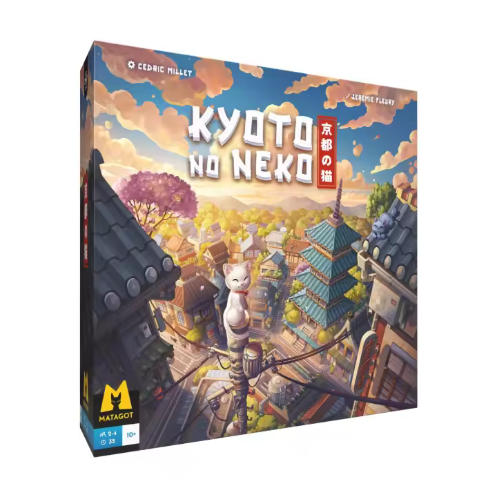 2Tomatoes Games | Kyoto no Neko | Juego de Mesa Familiar | Explora, Trepa y Descubre Kyoto Como un Gatito Aventurero | Español | De 2 a 4 Jugadores | Temática: Animales, Aventuras, Lugares, Japón y Naturaleza - 1
