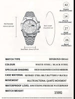 Reloj De Pulsera De Cuarzo Para Hombre BINBONG B0161 Marca De Lujo Acero Inoxidable Resistente Al Agua 30M Cronógrafo Estilo De Negocios - details 6
