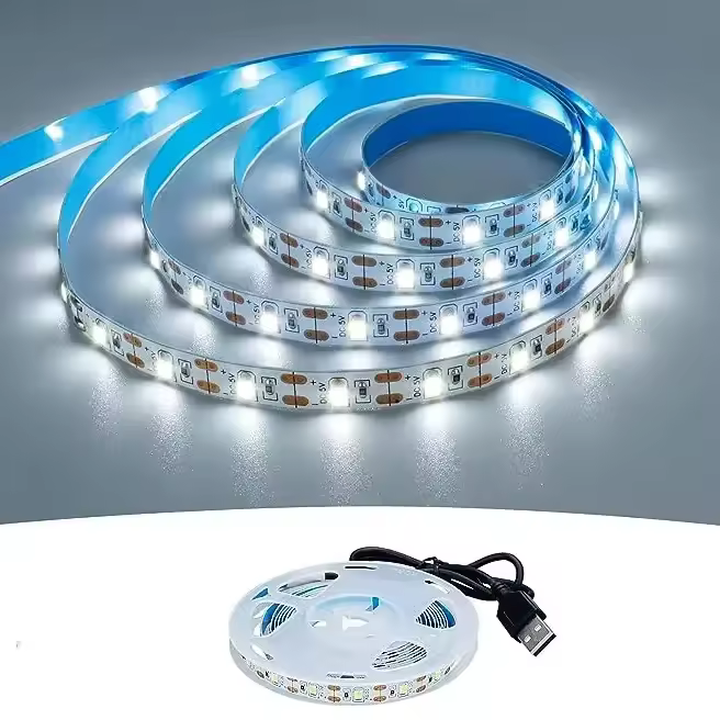 Tiras De Luz LED USB 5V SMD2835 Blancas Y Cálidas Para Iluminación Detrás De La TV Decoración De Hogar Cinta De Luz 1M 2M 3M 5M - 1
