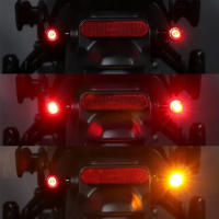 Luz De Señalización Dinámica LED Para Motocicleta 3 En 1 Faro Dirección Frontal Y Indicador Trasero Freno De Parada De Conducción - details 1