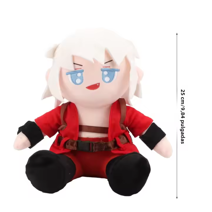 Muñeco De Peluche Anime Dibujo Animado Devil May Cry Dante Regalo De Navidad Para Niños Relleno De Algodón PP Edad Recomendada 3-18+ - 1