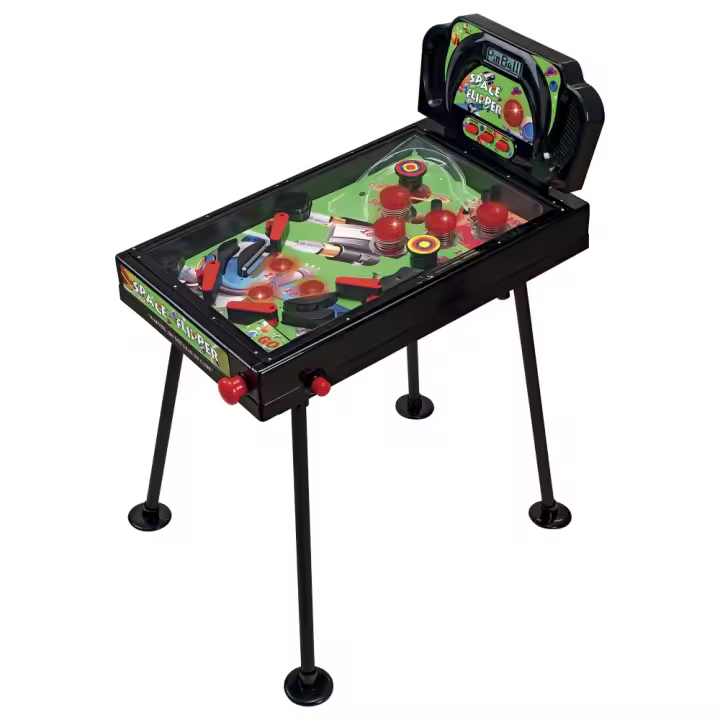 Devessport - Pinball Space Flipper con Patas Fijas 64 x 38 x 88 cm  Luces y Sonidos - 1