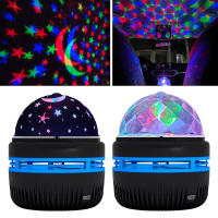 Lámpara De Noche Proyector De Cielo Estrellado Colorido Con Bola Mágica Rotativa Luz LED Para Decoración De Dormitorio Proyección De Luna Y Galaxia RGB - details 6