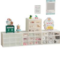Caja De Almacenamiento Para Joyería Y Maquillaje Organizador De Cajones Mini Mesita De Mujer Corazón Plástico a Prueba De Polvo - details 4