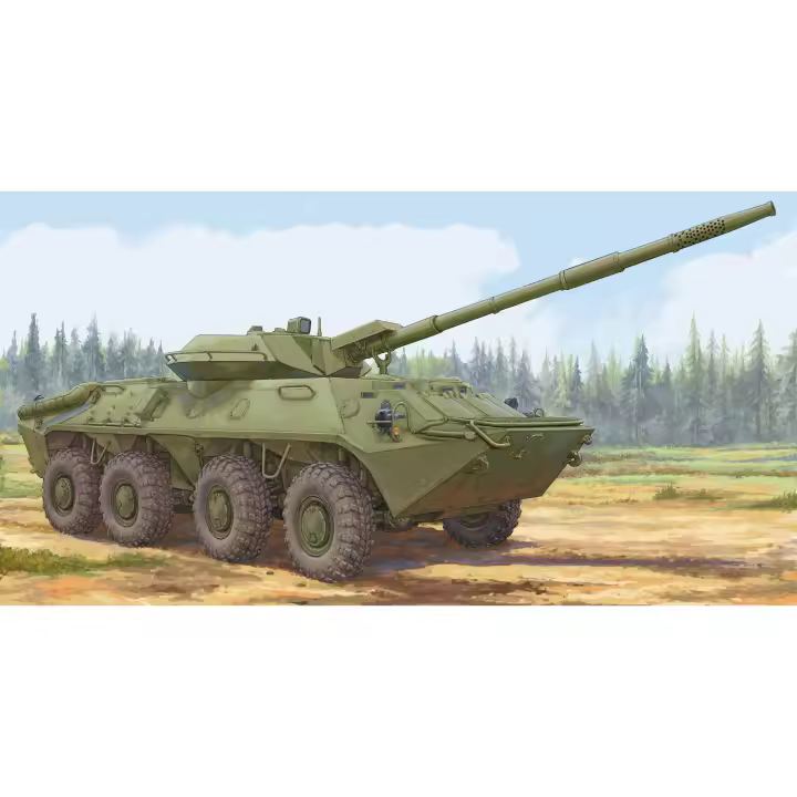 TROMPETER 09536 SOVIÉTICO 2S14 ZHALO-S 85mm ANTI TANK GUN 1/35 - 1