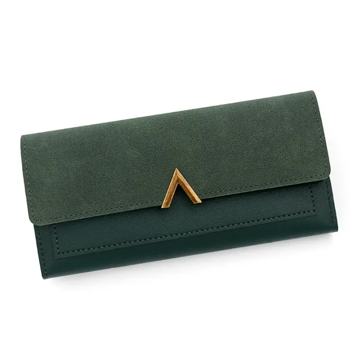Monedero elegante y simple para Mujer, Cartera Larga de Pu, Multitarjeta Bolso, Bolso de sujeción, Monedero - 1