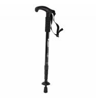 Coshano Bastón stick antishock para andar altura regulable aluminio bastón de apoyo negro - details 2