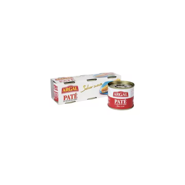 Argal- 2 Unidades -  Paté de Hígado de Cerdo, Sabor suave 3x83gr - 1